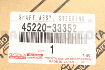Toyota 4522033352 SHAFT ASSY, STEERING