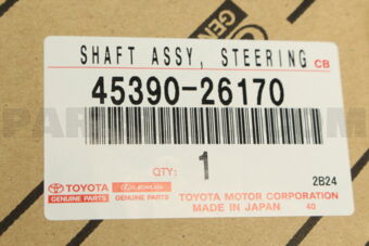 Toyota 4539026170 SHAFT ASSY, STEERING TORQUE