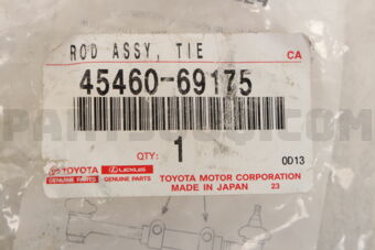 Toyota 4546069175 ROD ASSY, TIE