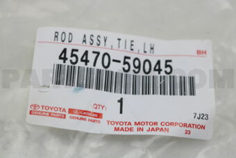 Toyota 4547059045 ROD ASSY, TIE, LH