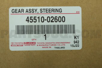 Toyota 4551002600 GEAR ASSY, STEERING