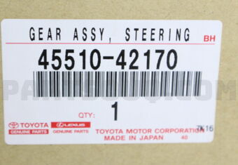 Toyota 4551042170 GEAR ASSY, STEERING