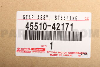 Toyota 4551042171 GEAR ASSY STEERING