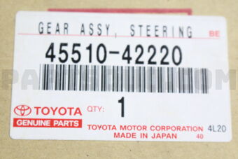 Toyota 4551042220 GEAR ASSY STEERING