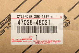Toyota 4702848021 CYLINDER SUB-ASSY, BRAKE MASTER W/PLATE