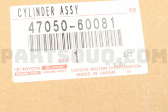 Toyota 4705060081 BRAKE BOOSTER ASSY, W/MASTER CYLINDER