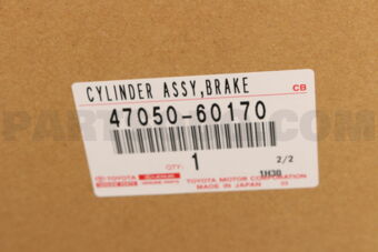 Toyota 4705060170 BRAKE BOOSTER ASSY, W/MASTER CYLINDER