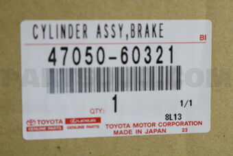 Toyota 4705060321 CYLINDER ASSY BRAKE