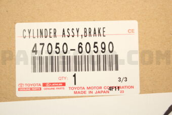 Toyota 4705060590 CYLINDER ASSY, BRAKE