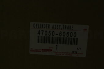 Toyota 4705060600 BRAKE BOOSTER ASSY, W/MASTER CYLINDER