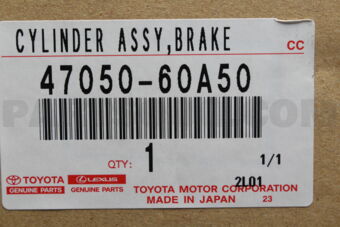 Toyota 4705060A50 CYLINDER ASSY, BRAKE