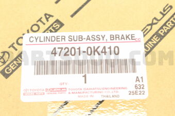 Toyota 472010K410 CYLINDER SUB-ASSY B