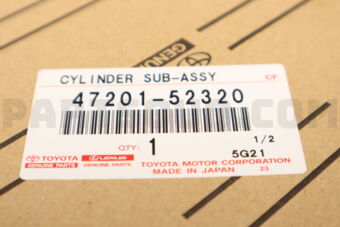 Toyota 4720152320 CYLINDER SUB-ASSY, BRAKE MASTER