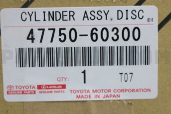 Toyota 4775060300 CYLINDER ASSY, DISC BRAKE, LH