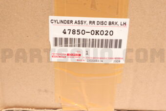Toyota 478500K020 CYLINDER ASSY, RR DI