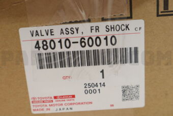 Toyota 4801060010 VALVE ASSY, FRONT SHOCK ABSORBER CONTROL, RH
