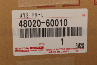 Toyota 4802060010 VALVE ASSY, FRONT SHOCK ABSORBER CONTROL, LH