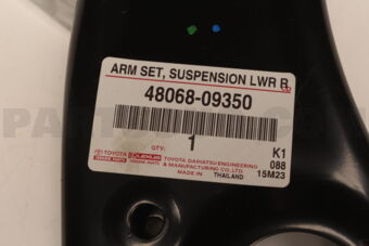 Toyota 4806809350 ARM SET, SUSPENSION