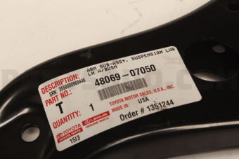 Toyota 4806907050 ARM SUB-ASSY, FRONT SUSPENSION, LOWER NO.1 LH