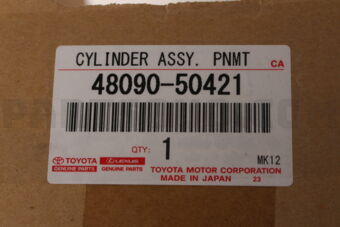 Toyota 4809050421 CYLINDER ASSY, PNEUMATIC, REAR LH W/SHOCK ABSORBER