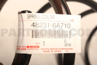 Toyota 482316A710 SPRING, COIL, REAR, RH/LH