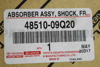 Toyota 4851009Q20 ABSORBER ASSY, SHOCK, FRONT RH