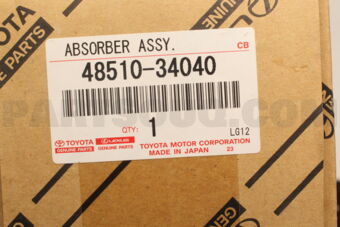 Toyota 4851034040 ABSORBER ASSY, SHOCK, FRONT, RH/LH