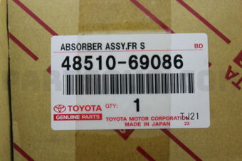 Toyota 4851069086 ABSORBER ASSY, SHOCK, FRONT, RH/LH