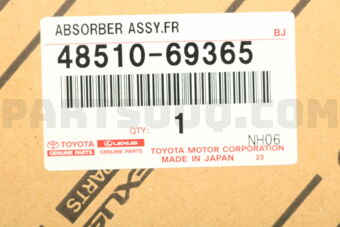 Toyota 4851069365 ABSORBER ASSY, SHOCK, FRONT, RH/LH