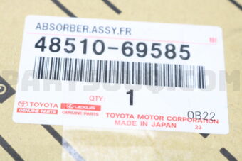 Toyota 4851069585 ABSORBER ASSY, SHOCK, FRONT, RH/LH