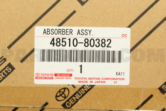 Toyota 4851080382 ABSORBER ASSY, SHOCK, FRONT RH