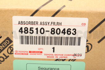 Toyota 4851080463 ABSORBER ASSY, SHOCK, FRONT RH