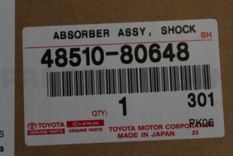 Toyota 4851080648 ABSORBER ASSY, SHOCK, FRONT RH