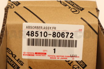 Toyota 4851080672 ABSORBER ASSY, SHOCK, FRONT, RH/LH