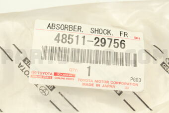 Toyota 4851129756 ABSORBER ASSY, SHOCK, FRONT, RH/LH