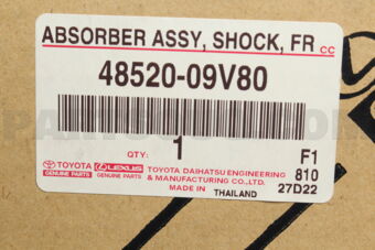 Toyota 4852009V80 ABSORBER ASSY, SHOCK, FRONT LH