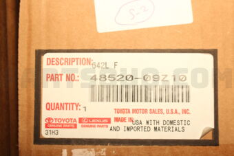 Toyota 4852009Z10 ABSORBER SET SHOCK