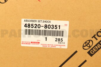 Toyota 4852080351 ABSORBER SET SHOCK