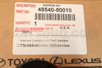Toyota 4854080010 ABSORBER ASSY, SHOCK, REAR LH