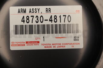 Toyota 4873048170 ARM ASSY, REAR SUSPENSION, NO.2, RH/LH