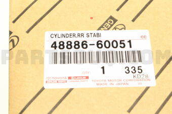 Toyota 4888660051 CYLINDER, REAR STABILIZER CONTROL