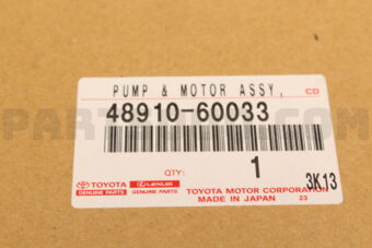 Toyota 4891060033 PUMP & MOTOR ASSY