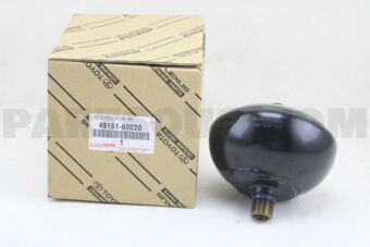 Toyota 4915160020 ACCUMULATOR, REAR SUSPENSION CONTROL, RH/LH