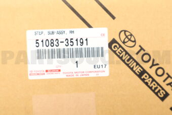 Toyota 5108335191 STEP SUB-ASSY, RH
