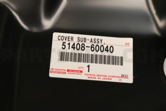 Toyota 5140860040 COVER SUB-ASSY, ENGINE UNDER, RH