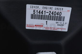 Toyota 5144124040 COVER, ENGINE UNDER