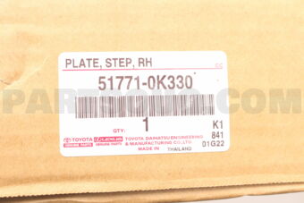Toyota 517710K330 PLATE STEP RH