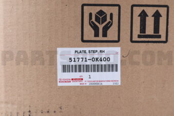 Toyota 517710K400 PLATE, STEP, RH