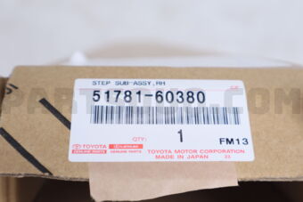 Toyota 5178160380 PANEL, STEP, RH