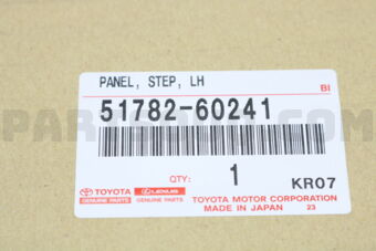 Toyota 5178260241 PANEL, STEP, LH